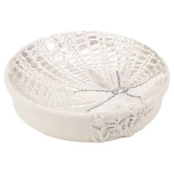 New 🤩 Avanti Linens Avanti Sequin Shells Soap Dish 👍