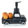 Deals 😉 Avanti Linens Black Truck With Pumpkins Lotion Pump - Multicolor 🧨 -Avanti Linens Shop Black Truck with Pumpkins Lotion Pump