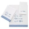 Buy 🥰 Avanti Linens Blue Fin Bay 3 Pc Bath Towel Set 🥰