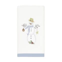 Promo 🥰 Avanti Linens Coastal Snowman Hand Towel 😀