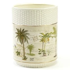 Best deal 🎉 Avanti Linens Colony Palm Multi-colored Ceramic Wastebasket ✨