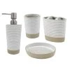 Outlet 🛒 Avanti Linens Drift 4 Pc Bath Accessory Set - Multicolor ✔️ -Avanti Linens Shop Drift 4 Pc Bath Accessory Set