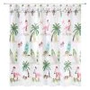 Outlet 🔥 Avanti Linens Flamingo Jingle Shower Curtain 🛒