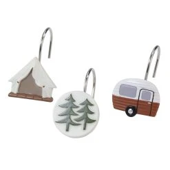 New 😉 Avanti Linens Gone Glamping Shower Hooks - Multicolor 🌟