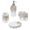 Coupon 🛒 Avanti Linens Macrame Shells Bath Accessory 4 Pc Set - Ivory ✔️