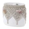 Discount 🛒 Avanti Linens Macrame Shells Toothbrush Holder - Ivory 👏