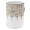 Wholesale 🛒 Avanti Linens Macrame Shells Wastebasket - Ivory 👏