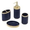 Best reviews of 🛒 Avanti Linens Riviera 4 Pc Bath Accessory Set - Navy ⌛ -Avanti Linens Shop Riviera 4 Pc Bath Accessory Set