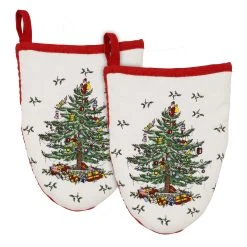 Coupon 🎉 Avanti Linens Spode 🎄 Christmas Tree Mini Oven Mitt Set Of 2 ⭐