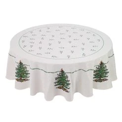 Wholesale 😀 Avanti Linens Spode Tree Green 70" Round Tablecloth ✔️