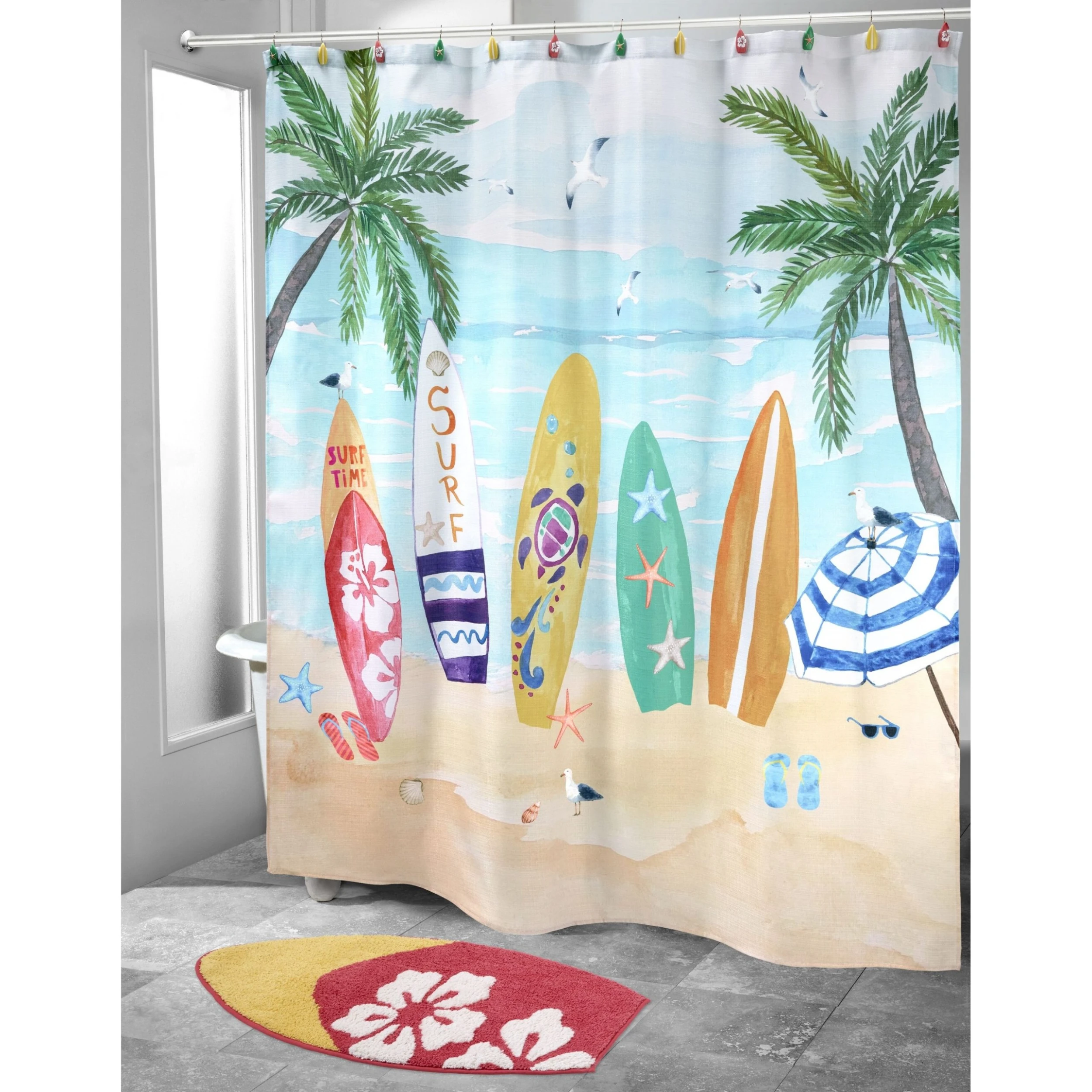 Cheapest 🎁 Avanti Linens Surf Time Shower Curtain ⭐ 4 Cheapest 🎁 Avanti Linens Surf Time Shower Curtain ⭐ - Image 2