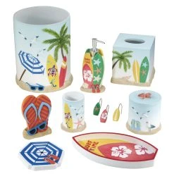 New 👍 Avanti Linens Surf Time Shower Hooks - Multi 🛒 -Avanti Linens Shop Surf Time Shower Hooks 1