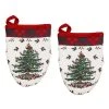 Discount 😀 Avanti Linens The Spode 🎅 Christmas Tree® Tartan Mini Oven Mitt 2 Pack 🥰