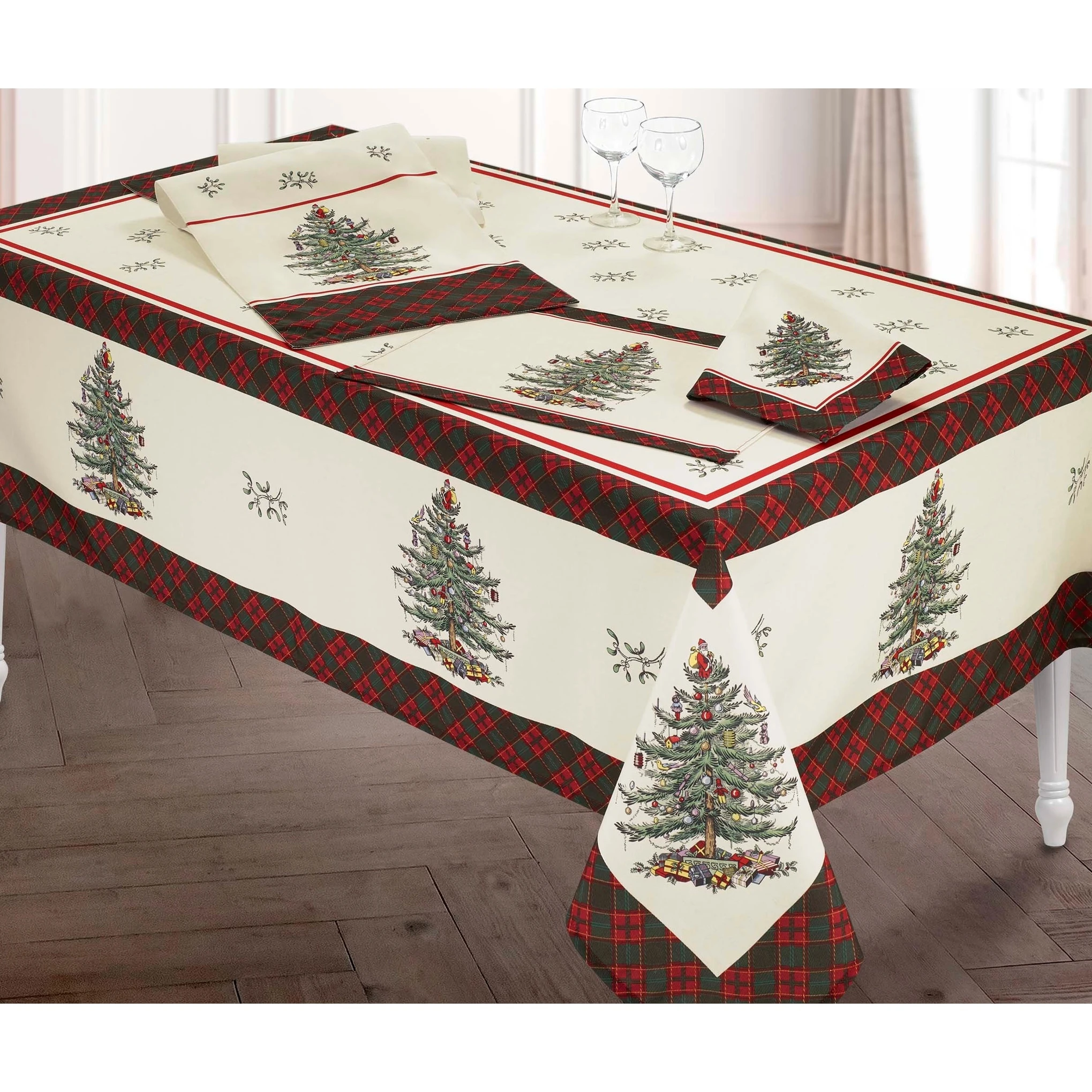 Brand new ⭐ Avanti Linens The Spode ❄ Christmas Tree® Tartan Napkins Set Of 4 🎁 4 Brand new ⭐ Avanti Linens The Spode ❄ Christmas Tree® Tartan Napkins Set Of 4 🎁 - Image 2
