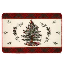 Budget 🎉 Avanti Linens The Spode 🔔 Christmas Tree® Tartan Rug 🤩