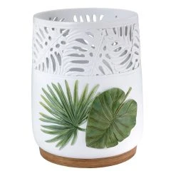 Discount 🔔 Avanti Linens Viva Palm Wastebasket - Green ⭐