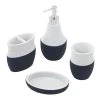 Top 10 💯 Avanti Linens Wilmington 4 Pc Bath Accessory Set - Navy / White 🥰 -Avanti Linens Shop Wilmington 4 Pc Bath Accessory Set